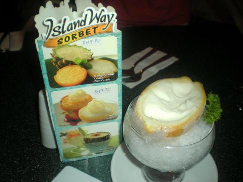 Refreshing lemon sorbet, gotta try the pina colada for my next visit, such a smooth texture for a sorbet.